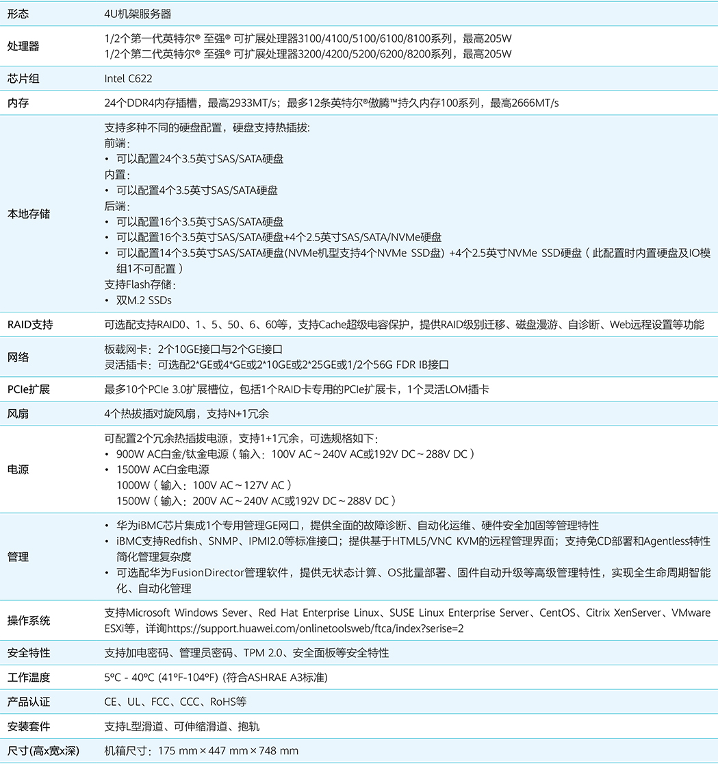 1605067714570070.jpg 華為 FusionServer Pro V5機架服務器 Data Sheet(1)-15.jpg